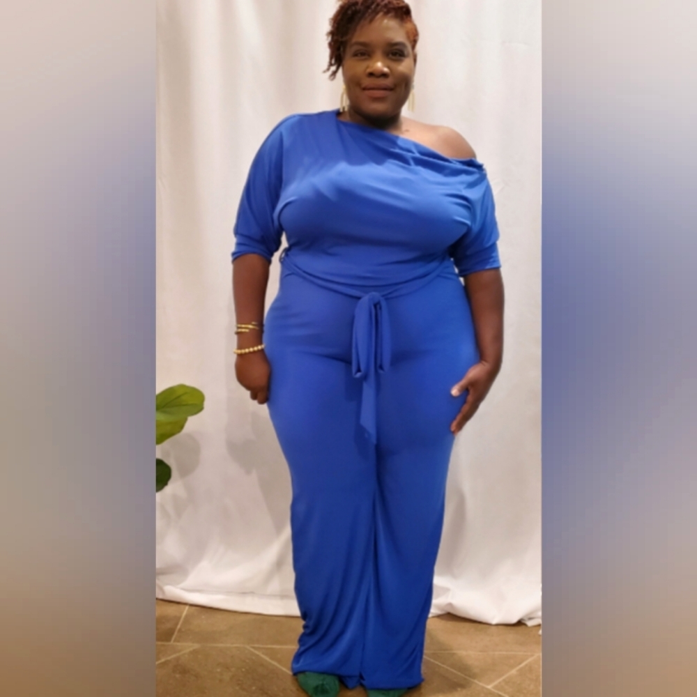 Solid Wide Leg Jumpsuit